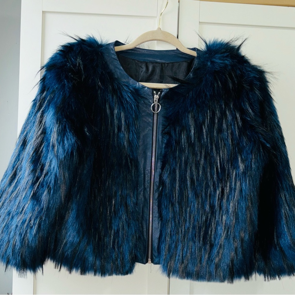 Faux fair jacket M